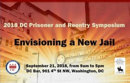 2018 DC Prisoner and Reentry Symposium image 2018 DC Prisoner and Reentry Symposium Image